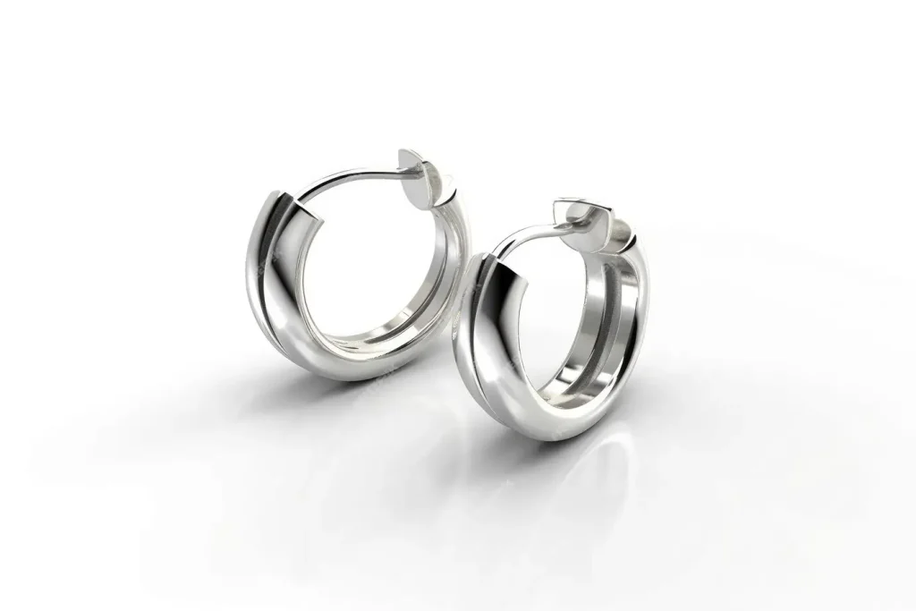 گوشواره‌های حلقه‌ای استیل