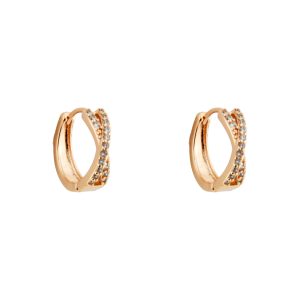 گوشواره زنانه ژوپینگ مدل حلقه ای ضربدری