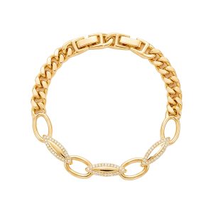 دستبند زنانه ژوپینگ مدل زنجیر بیضی
