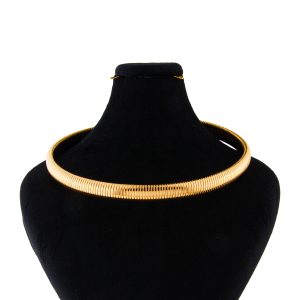 گردنبند دخترانه مدل طوق طرح سیمی ساده 4 گردنبند دخترانه مدل طوق طرح سیمی ساده